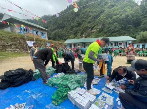 MHA supports schoolchildren in Solukhumbu
