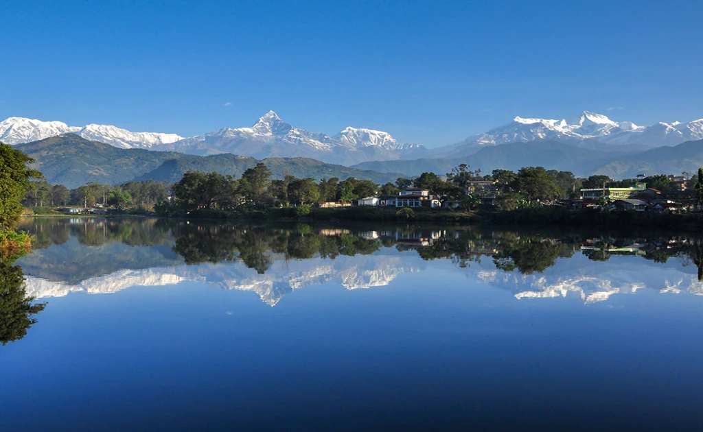 Himalayan Range in Pokhara