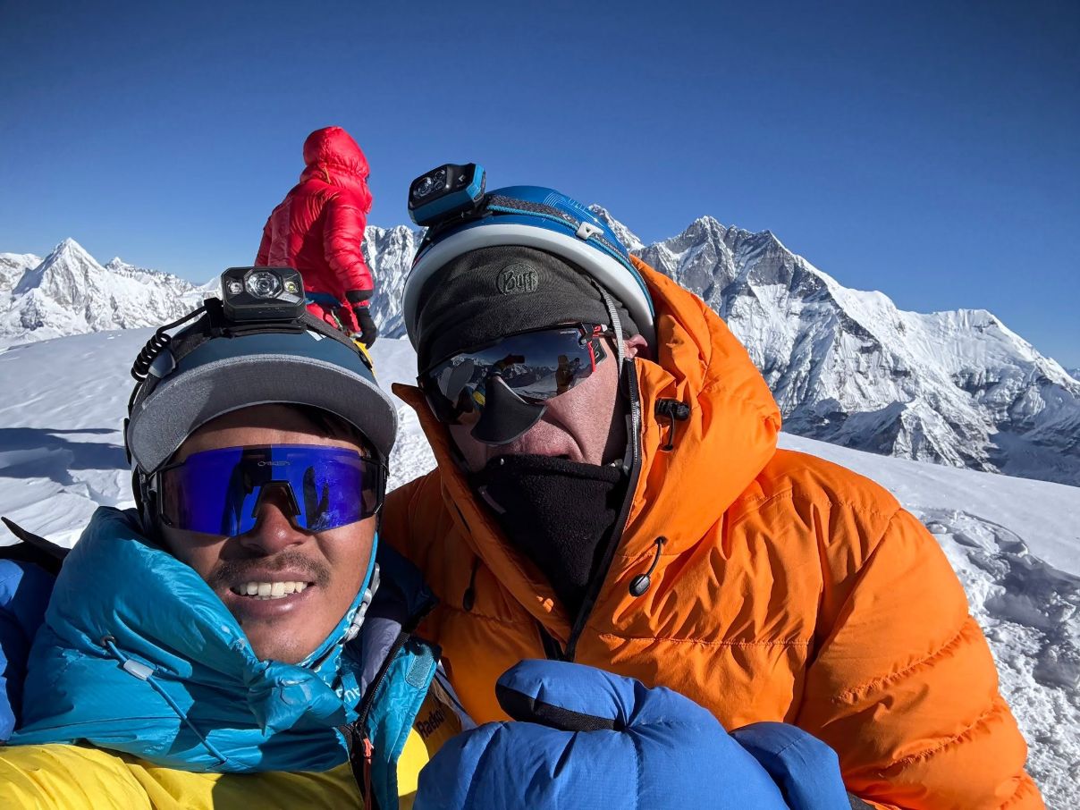 On top of Ama Dablam