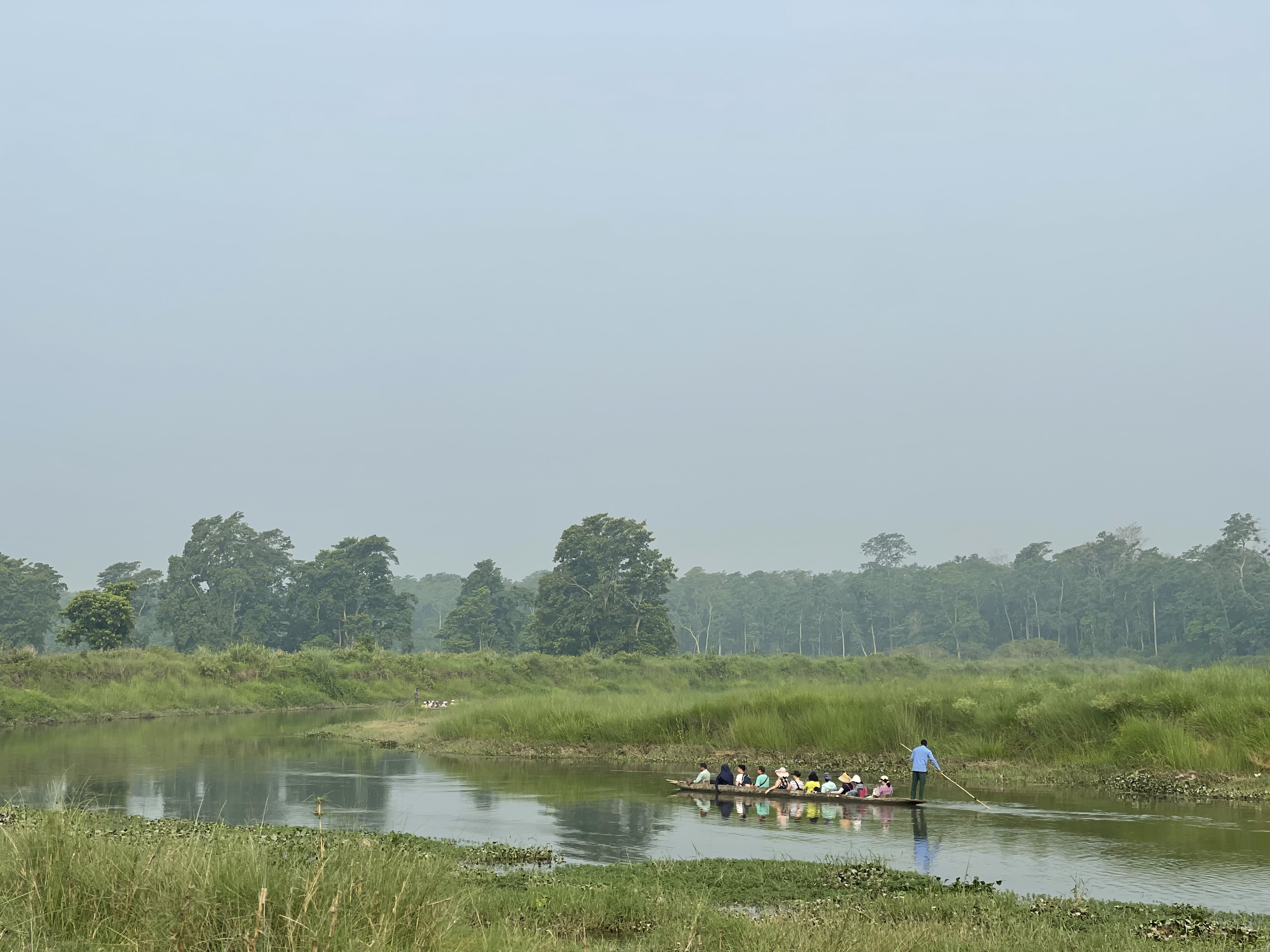 Canoe in Rapti River Nepal
