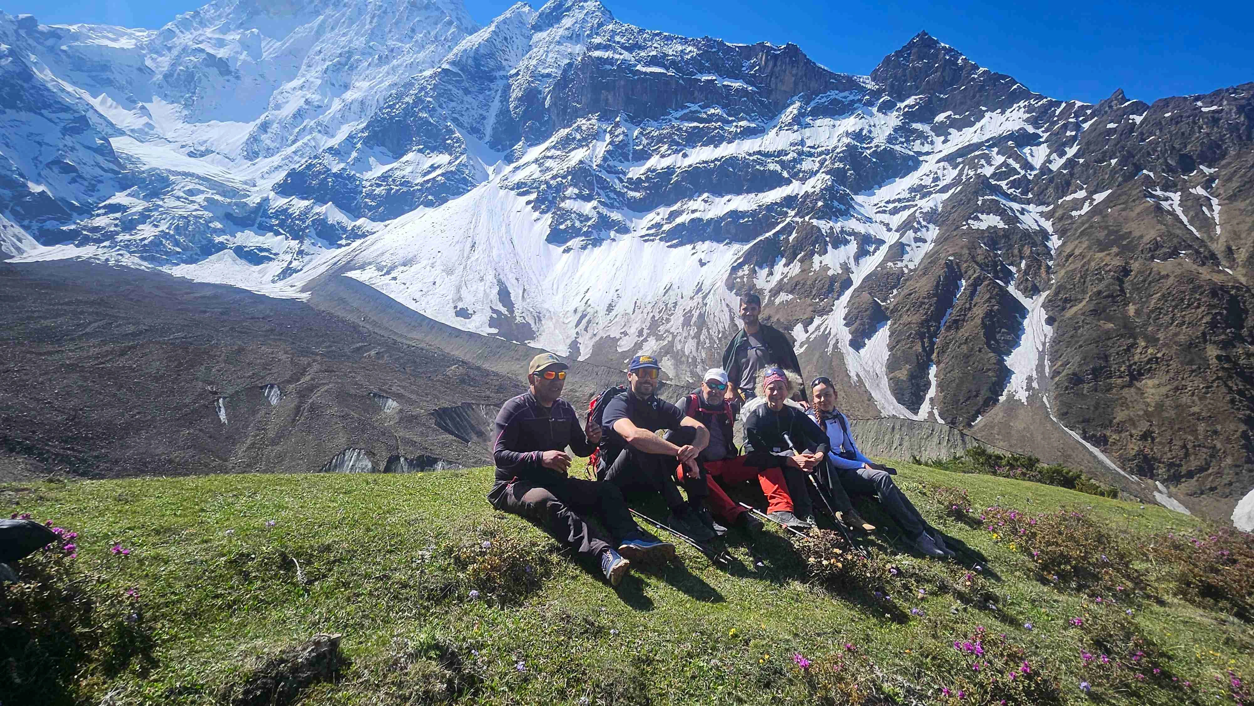 Mountain view from manaslu circuit trek