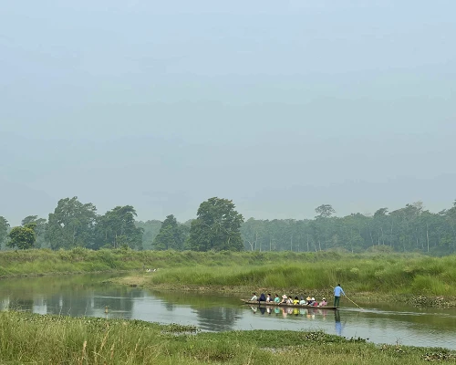 Canoeing In Chitwan