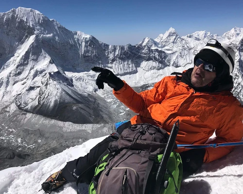 View From Top Of Island Peak