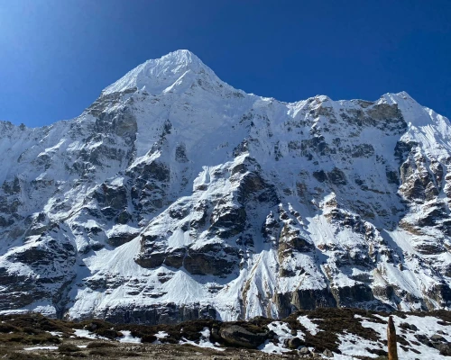 View Of Kanchenjunga From North Base Camp